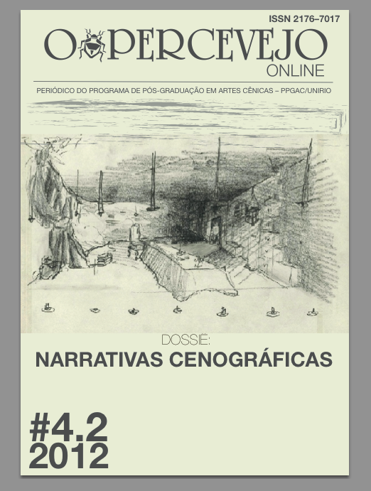 					Visualizar v. 4 n. 2 (2012): Dossiê: Narrativas Cenográficas
				